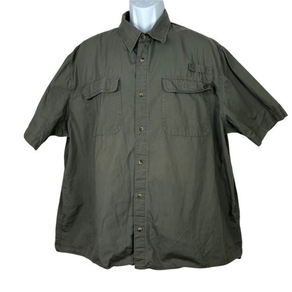 Wrangler Men’s Shirt Buttons Down Green Sz 2XL